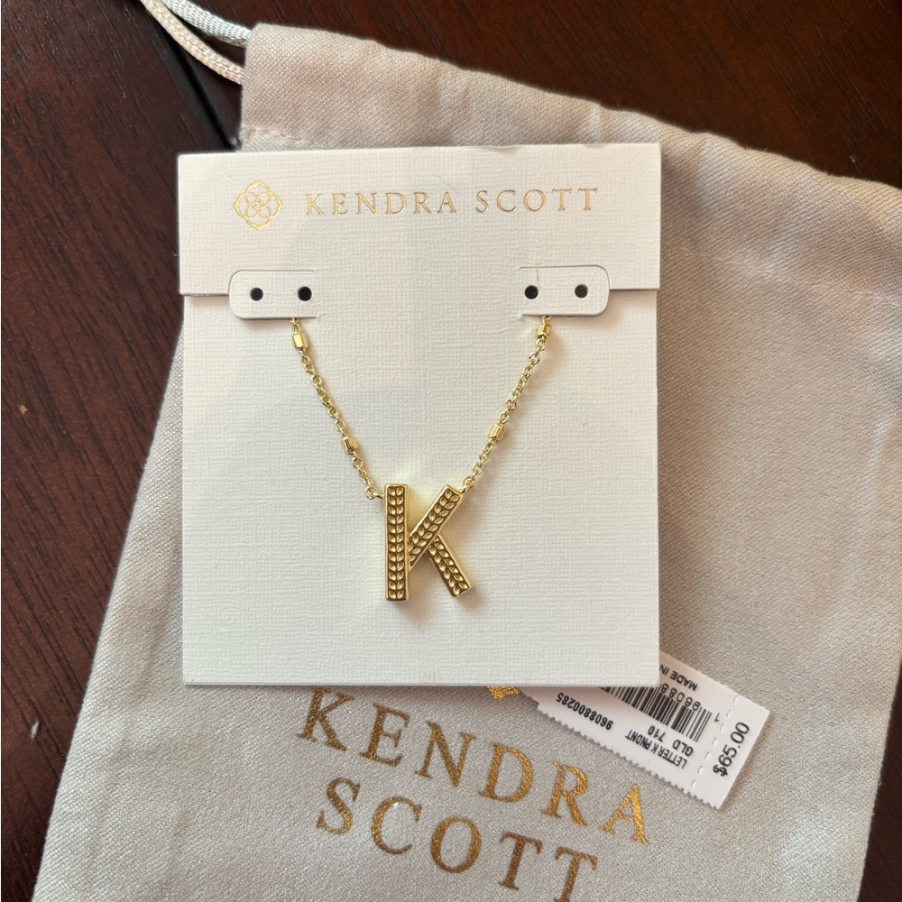 Kendra Scott Gold Initial Necklace